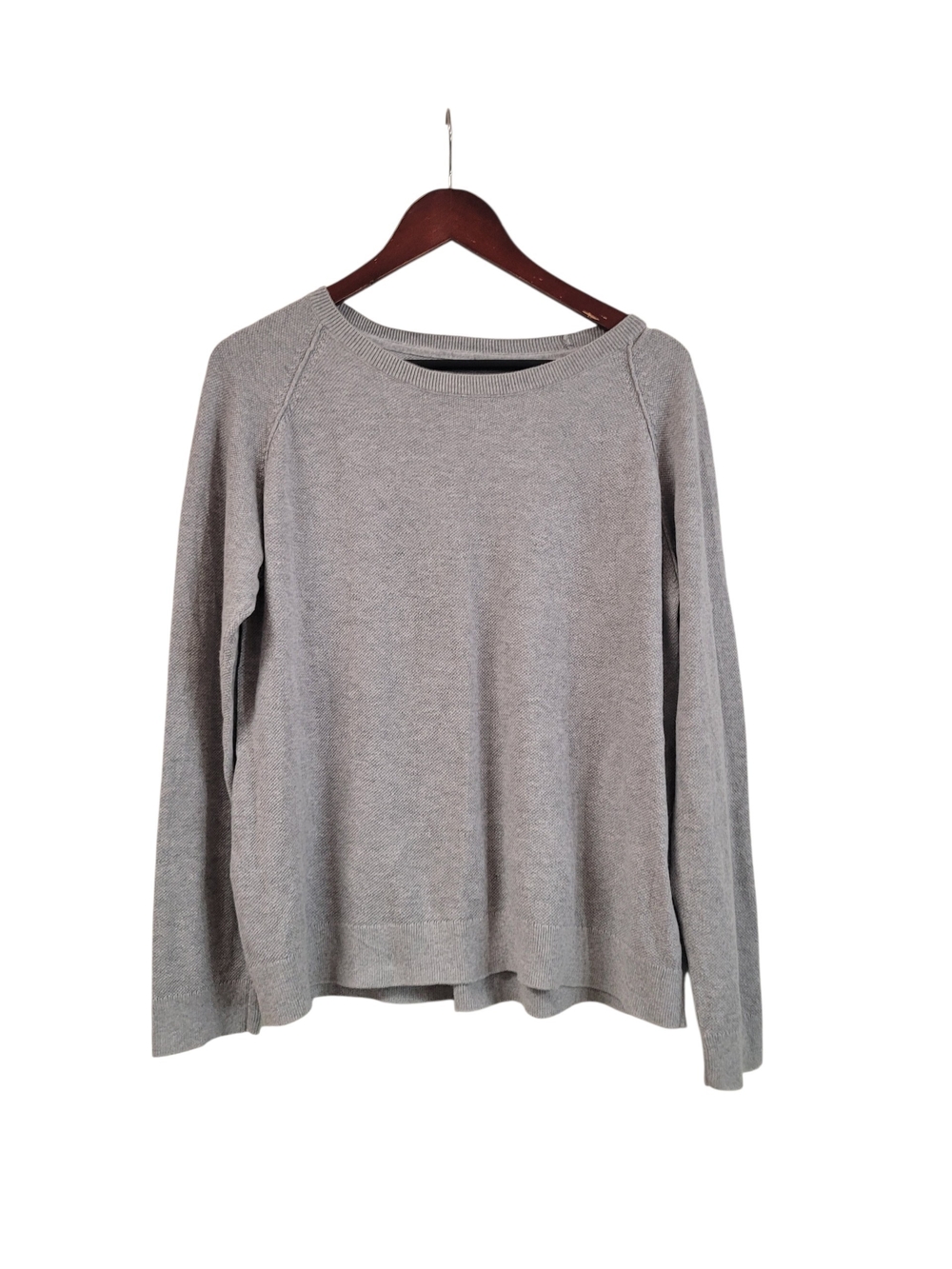 Everlane Women's Gray Cashmere Cotton Crewneck Pullover Sweater Size Large